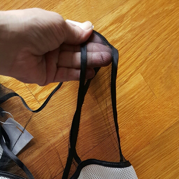 NWT$200 LUXURY  FASHION ❤ Sporty Sheer Scuba Dress - Picture 4 of 6